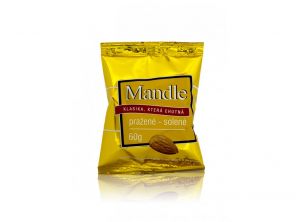 Mandle pražené solené 60g 12ks/bal