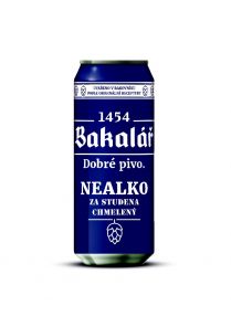 Bakalář svělté Nealkoholické plech 0,5l